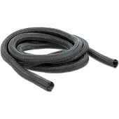 DeLOCK Geflechtschlauch selbstschließend 2 m x 25 mm schwarz