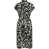 ONLY Robe-chemise 'Hannover' gris clair / noir