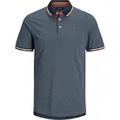 Jack & Jones T-Shirt 'JJEPaulos' bleu nuit / bleu chiné / rouge vif / blanc