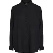 Pieces Pia Loose Fit Long Sleeve Shirt Noir XL Femme