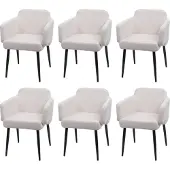 Mendler Chaise de salle à manger -L13 (lot de 6)