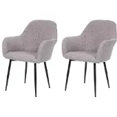 Mendler Chaise de salle à manger -F18 (lot de 2)
