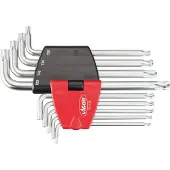 Vigor Jeu de tournevis coudés Torx 9 pièces