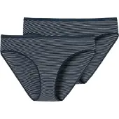 Schiesser Slip bleu foncé / blanc