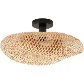 LINDBY Plafonnier , Eleane, dimmable, Bois, Salon / séjour, Bambou, Rustique