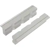 VAR Jeu de 2 mors en aluminium pour étau d'établi Gris 125 mm