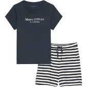 Marc O'Polo Pyjama ' Mix & Match Cotton ' bleu / blanc