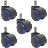 MCW Roulettes pour sols durs -H86 (jeu de 5)