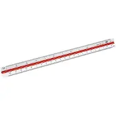 Wedo Echelle de réduction triangulaire (30 cm, Matières plastiques)