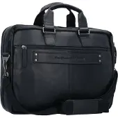 The Chesterfield Brand Sac ordinateur 15-15.6 pouces Seth - Cuir véritable - Noir