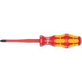 Wera 162 IS Tournevis VDE Isolé Pour Vis Cruciformes, Avec Lame À Diamètre Réduit, PH 2 X 100 Mm