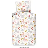 Muller Textil Housse de couette enfant UNILOVE 100x135 cm Multicolore