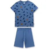 Sanetta Pyjama marine / saphir / orange