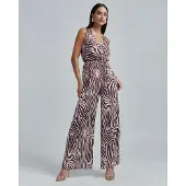 BWLDR Combinaison 'SPARKLE JUMPSUIT' lie de vin / rouge cerise / blanc cassé
