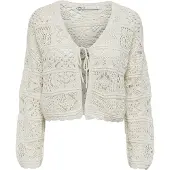 ONLY Cardigan 'ONLBeach' blanc cassé