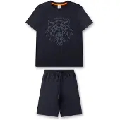 Sanetta Pyjama bleu-gris / bleu foncé