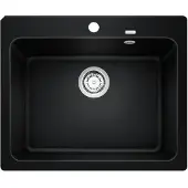BLANCO Evier à encastrer 60cm silgranit noir - - 525941 -