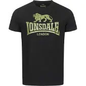 Lonsdale T-Shirt vert clair / noir