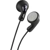 JVC HA-F14 Gummy Écouteurs intra-auriculaires filaires Noir