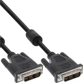 InLine 4043718019991 câble DVI 2 m DVI-I Noir