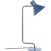 Beliani Lampe de table Bleu Fer 51 cm Rond Mat avec câble Interrupteur Moderne Lampe de chevet pour chambre à coucher Lampe de bureau pour bureau