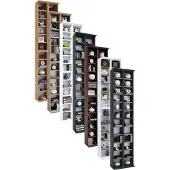 Hioshop Bois CD DVD Stand Étagère Rangement Étagère sur pied Support Almera Bois CD DVD Stand Étagère Rangement Étagère sur pied Support Almera