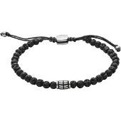 Fossil Bracelet noir / argent