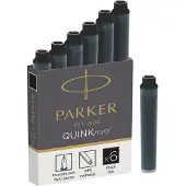 Parker Cartouches d'encre QUINKmini, noire, permanente