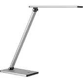 Unilux Lampe de table LED TERRA, couleur : gris métal
