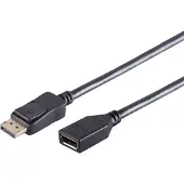 S-Impuls S/CONN maximum connectivity Câble d'extension DisplayPort 1.2, 4K, 1,0m (0.50 m), Câble vidéo, Noir