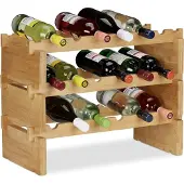 Relaxdays Weinregal (18 bouteilles, 60 x 28.50 x 45 cm)
