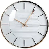 Beliani Horloge murale Ø 34 Cm Blanc Daroca Lumarko