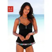 LASCANA Tankini turquoise / marron / noir / blanc