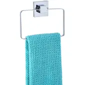 Wenko Anneau porte-serviettes Vacuum-loc 18.5 X 14 Cm Acier inoxydable Argent