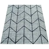 Paco Home Tapis plat d'intérieur et d'extérieur Motif géométrique scandinave Blanc Dimensions 160 x 230 cm