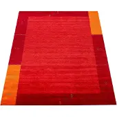 Paco Home Tapis salon à poils courts, motif ethnique géométrique, fait main, Gabbeh, dimensions 120 x 170 cm