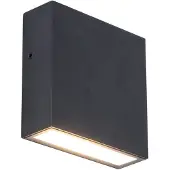 Lutec Gemini LED Applique murale extérieure 3000 K 9,2W IP54 Noir mat
