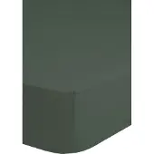 Hip Drap-housse en satin - 180x220cm - 100% coton doux satin - jusqu'à 25cm d'épaisseur de matelas - Dark Green Olive