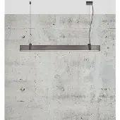 Nordlux Lilt Luminaire suspendu à LED, Variante : 1150 x 102 x 43 mm, 27 W, acier gris foncé, noir