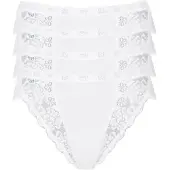 Sloggi Culottes & slips Chic Tai PACK DE 4 femmes - Blanc - FR 38