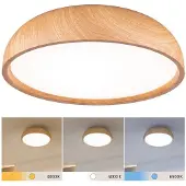 Paulmann Plafonnier , Oka, Bois, Salle de bains, Plastique, Moderne
