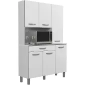 Parisot Buffet Eko avec 6 portes & 1 tiroir - blanc