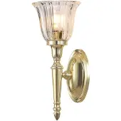 Elstead Lighting Applique de salle de bain Dryden en laiton poli 1xG9x3W, dimensions : 33 x 14 x 14 cm, IP44, Elstead