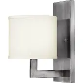 Elstead Lighting Applique murale Hampton, nickel antique, 1xE27x60W, métal, dimensions : 30,5 x 17,1 x 22,9 cm, IP20,
