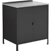 Casa.pro Armoire d'extérieur 'Bolognano' 92x80x50 cm Noir, mat