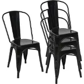 MCW Chaise -A73 Métal (lot de 4)