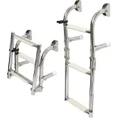 Osculati Échelle de tableau arrière pliable 5 st. Échelle de bateau, passerelle