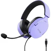 Trust GXT 490P FAYZO Headset Casque filaire Gaming USB Type-A Noir, Violet