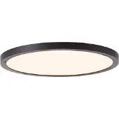 Brilliant LED Panneau apparent TUCO | Ø 25 cm Plafonnier fonctionnel | 16 W 2100 lm 2700 K | Plastique | Noir/Blanc