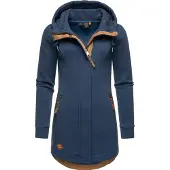 Ragwear Veste de survêtement 'Letty' bleu foncé / cognac